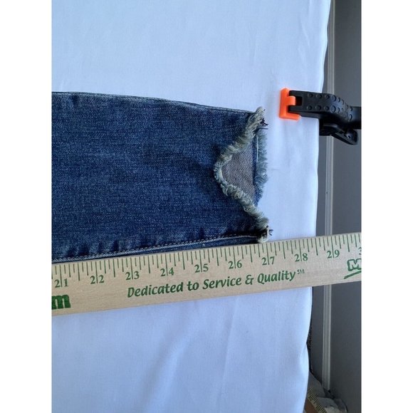 Kut From The Kloth Womens Jeans Size 2 Blue Carlo Ankle Skinny Raw Hem Mid Rise - Picture 16 of 16